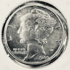 💙Reduced! 2 Brilliant 1940P Mercury Dimes Choice AU/BU Condition See Pics