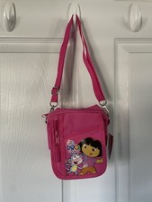 Nick Jr Dora the Explorer Pink Kids Shoulder Bag Boots Cartoon Adjustable Strap