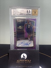 2017-18 Panini Select Donovan Mitchell Purple Rookie Patch Autograph /99 BGS 8.5