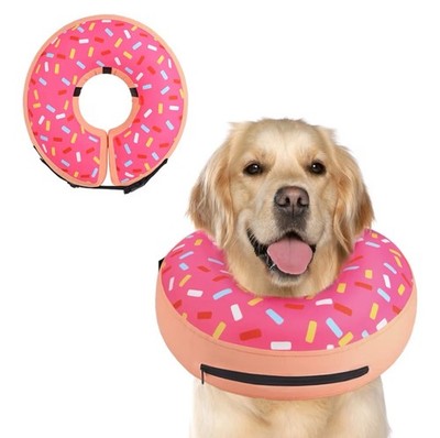 Supet Inflatable Dog Cone Collar Donut Collar (L) Recovery ECollar Very Soft