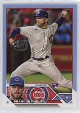 2023 Topps Series 1 Father's Day Powder Blue 5/50 Brandon Hughes #97 fm0