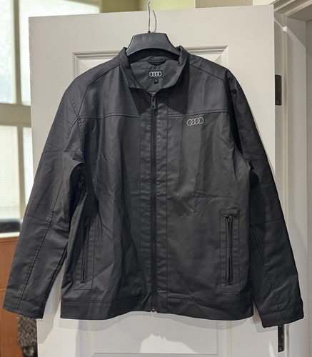 Audi Quattro Racing Jacket in Black Men’s Large with anti RFID Pocket