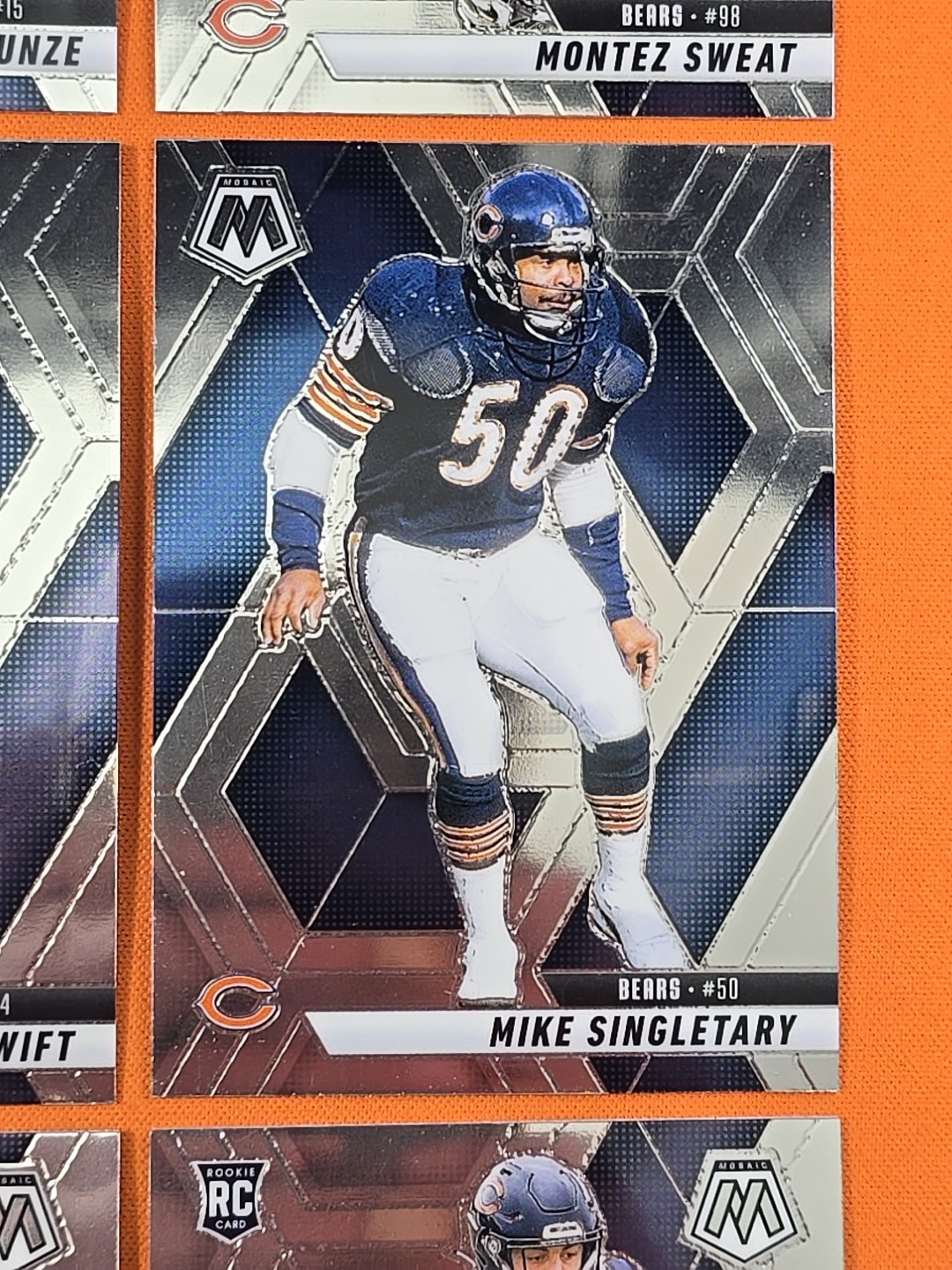 🟠🐻🔵 2025 MOSAIC CHICAGO BEARS COMPLETE BASE TEAM SET (13 CARD LOT) 🟠🐻🔵