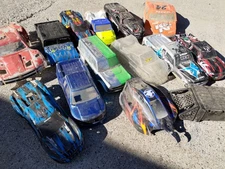 Massive Rc Body Lot New Used Traxxas Revo Rustler Buggy Stampede Proline