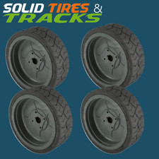4 Pack 12.5x4.25 Scissor Lift Tires with Rim Assembly for Haulotte Optimum 6/8