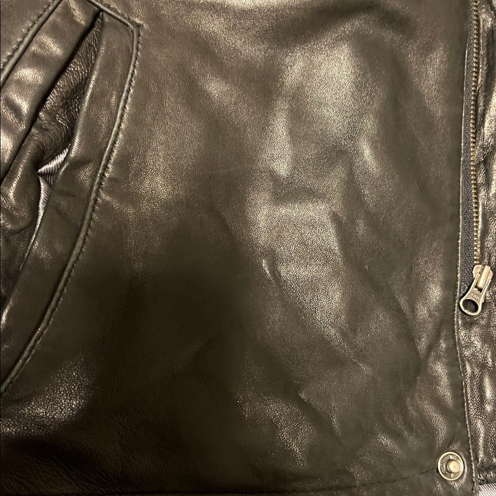 Kasper Black Leather Jacket - image 5