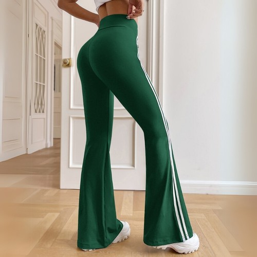 Womens High Waist Flare Leggings Pockets Bootcut Yoga Pants Gym Sports Trousers - Picture 5 of 63
