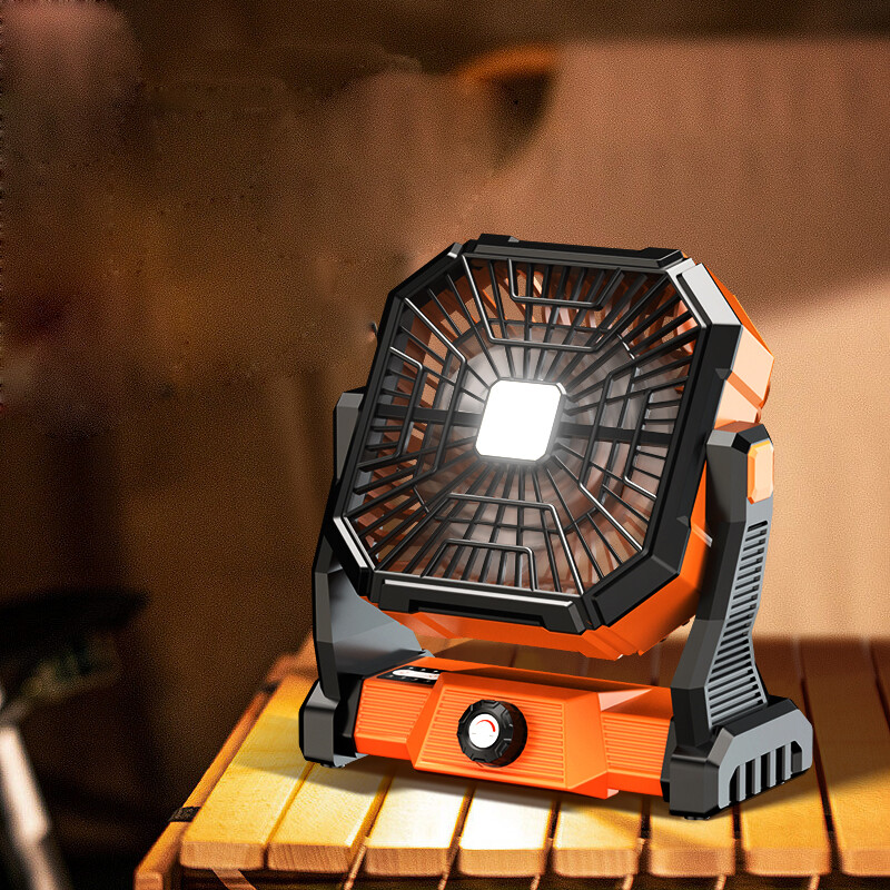 2-in-1 Portable Camping Tent LED Light and Fan for Hiking Gear  