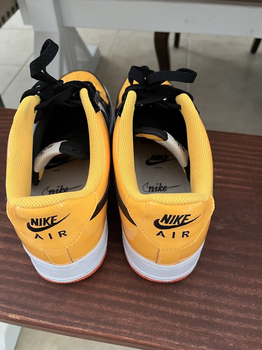 Nike Air Force 1 Patent Leather Yellow Black White Size 10  display picture 3