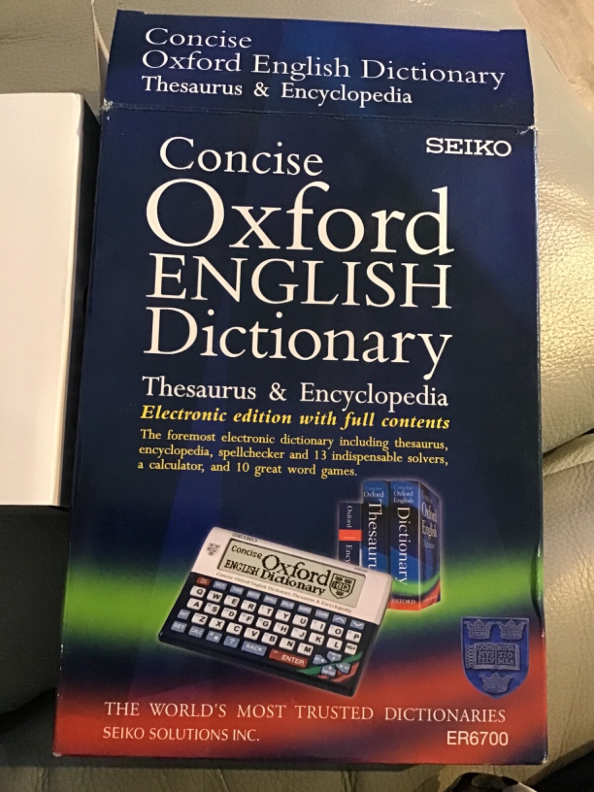 Seiko ER6700 Concise Oxford Dictionary Thesaurus Encyclopedia Manual