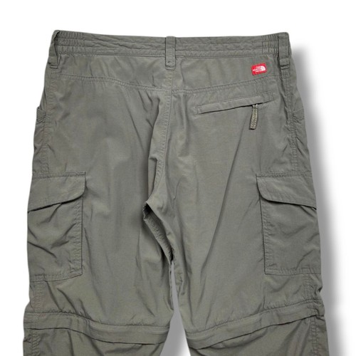 The North Face Convertible Pants Womens 10 STAIN Khaki Hiking Cargo - Picture 6 of 12