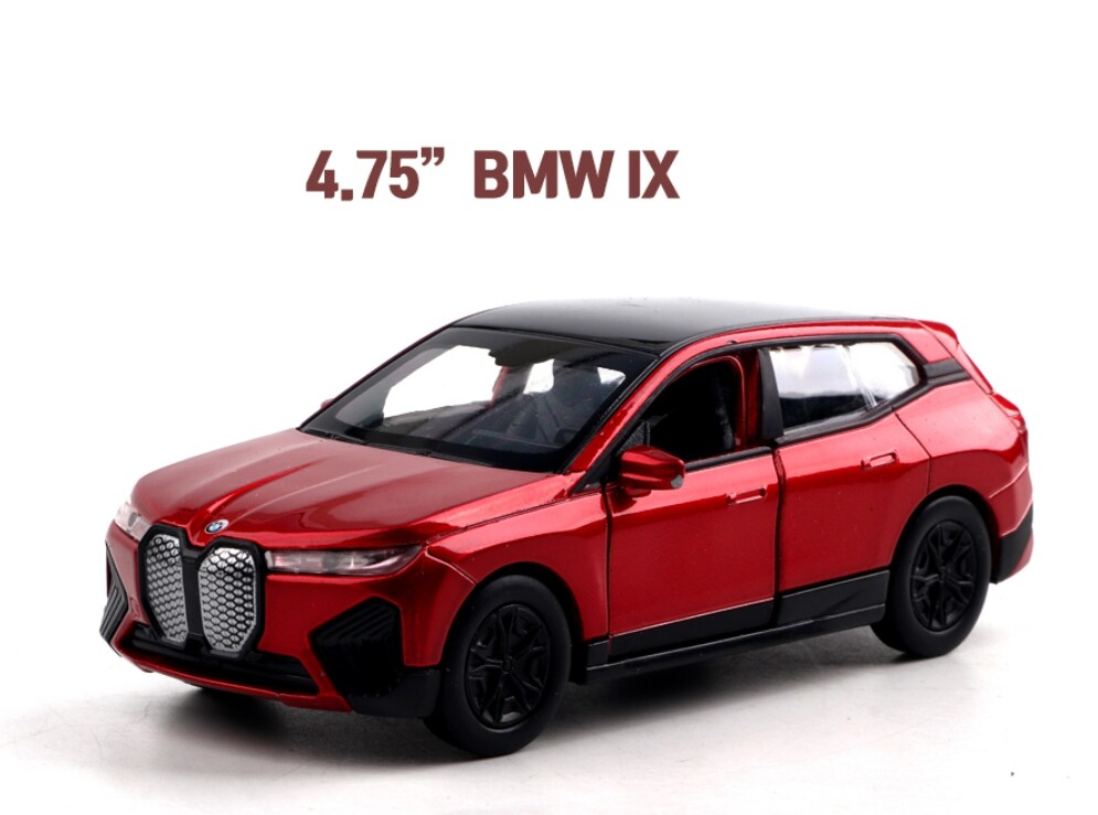 BMW IX 1:38 Scale Diecast Mini Car Miniature Display Welly Red | eBay