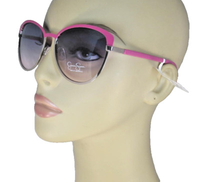 Jessica Simpson Silver & Berry Cat Eye Sunglasses Berry Arms J5316-SLVBY