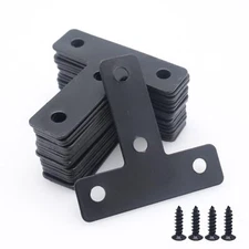 Joyangy 20pcs T Flat Shape Braces Corner Bracket 50x50 mm Decorative Corner B...