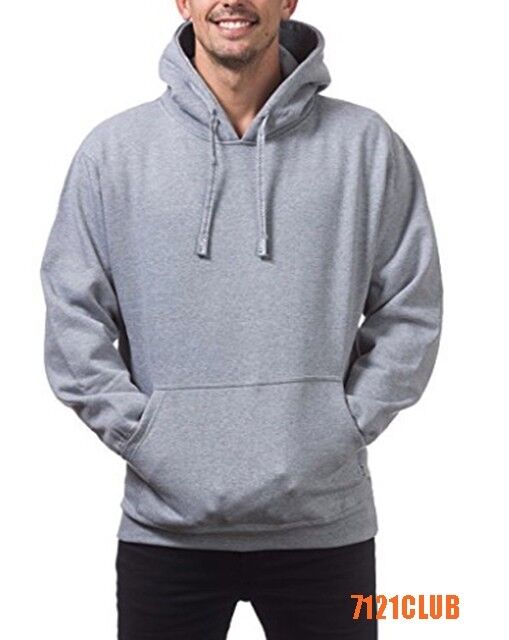 PRO CLUB HOODIE PULLOVER ProClub Men's Heavyweight Plain Hooded
