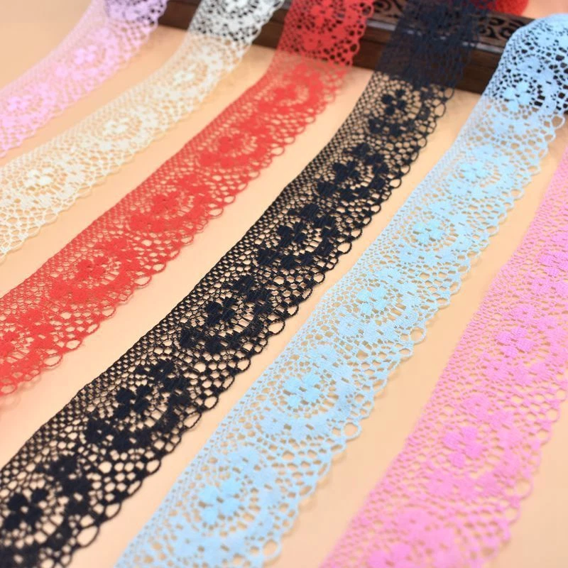 Lace Cotton Fabric Ribbon 40mm Lace Fabric Trimming Embroidery