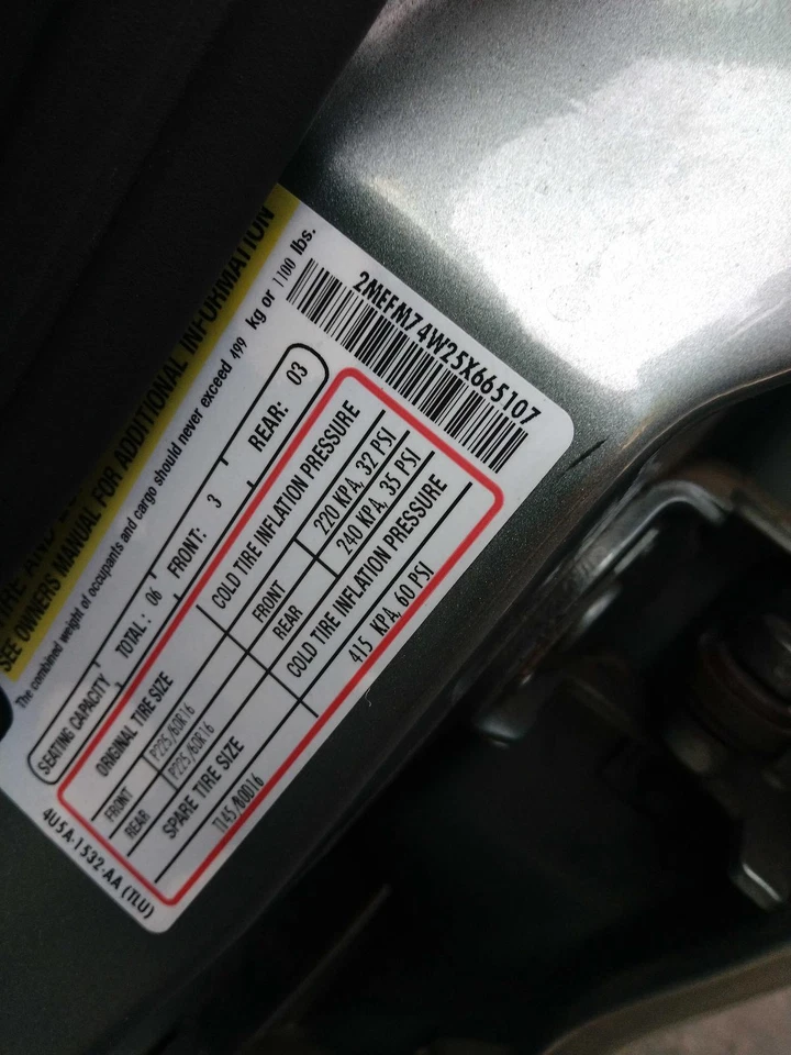 2005 Mercury Grand Marquis OEM Hood Panel 4.6L 205K Mi - Genuine Used Part - Image 4 of 4