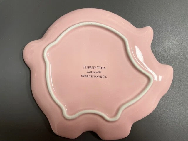 Plato para niños Tiffany Tots Pink Pig BONITO Tiffany & Co. Foto 2 de 2