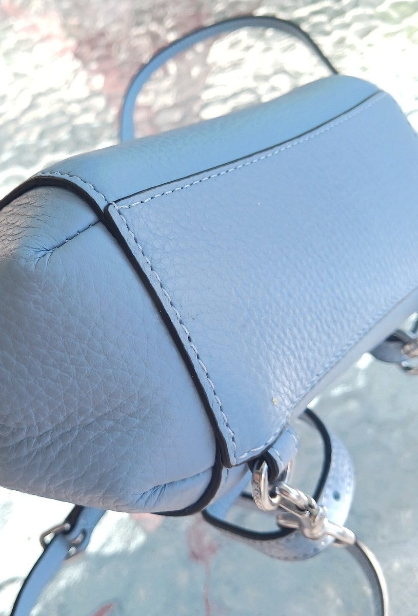 COACH C5677 Cornflower Blue Convertible Leather Micro