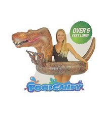 T-Rex Dinosaur Pool Tube Float Pool Candy 5 ft. long Dino Summer Fun