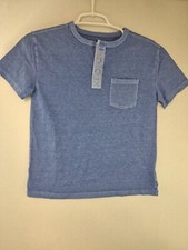 Gap Kids Boys Medium 8 Cabana Blue Vintage Henley T-Shirt NWT
