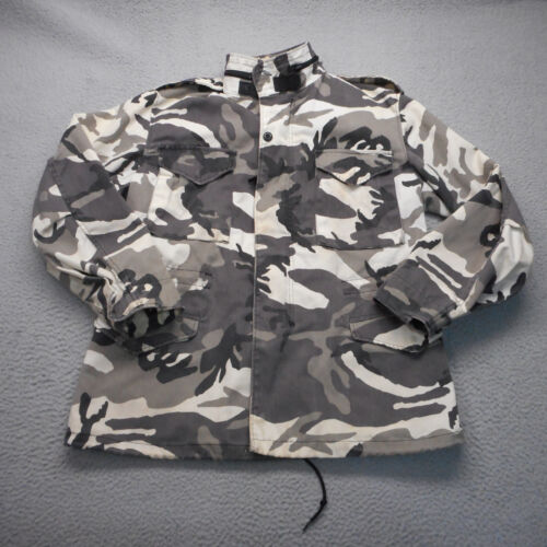 Veste Alpha Industries homme camouflage blanc moyen temps froid manteau de terrain M65 - Photo 1 sur 15