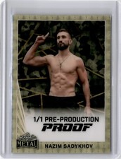 Marketplace image: 2024 Leaf Collective Metal Superfractor Proof Nazim Sadykhov 1/1 (B74) A2 MMA