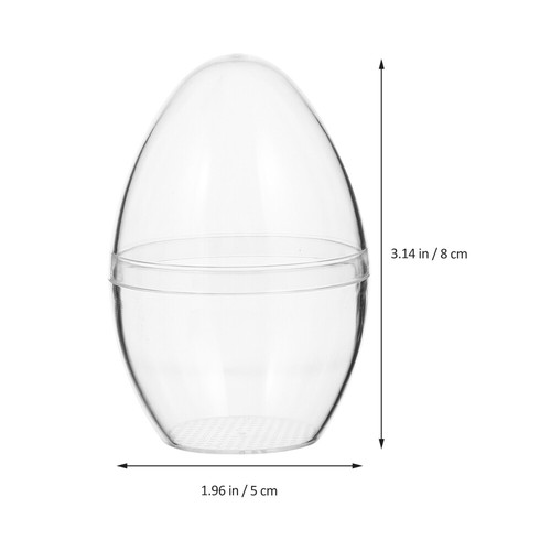 10 Pcs Transparent Egg Balls Child Work Filled Easter Eggs Adults - Picture 9 of 10