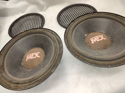 1990S (2)  MTX ROAD THUNDER MOD 10NC590  10 INCH SUBWOOFERS 4 OHMS/BLACK GRILLS 
