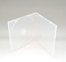 Maxtek 5.2mm CD Case, Slim Single Clear PP Poly Plastic Cases with 