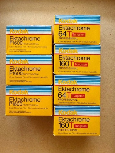 KODAK EKTACHROME 64T, 160T & P1600, 135-36 CAJAS SELLADAS CADUCADAS
