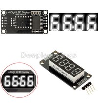 White 0.56" inch TM1637 4-Bits Digital LED Clock Tube Display for Arduino DP