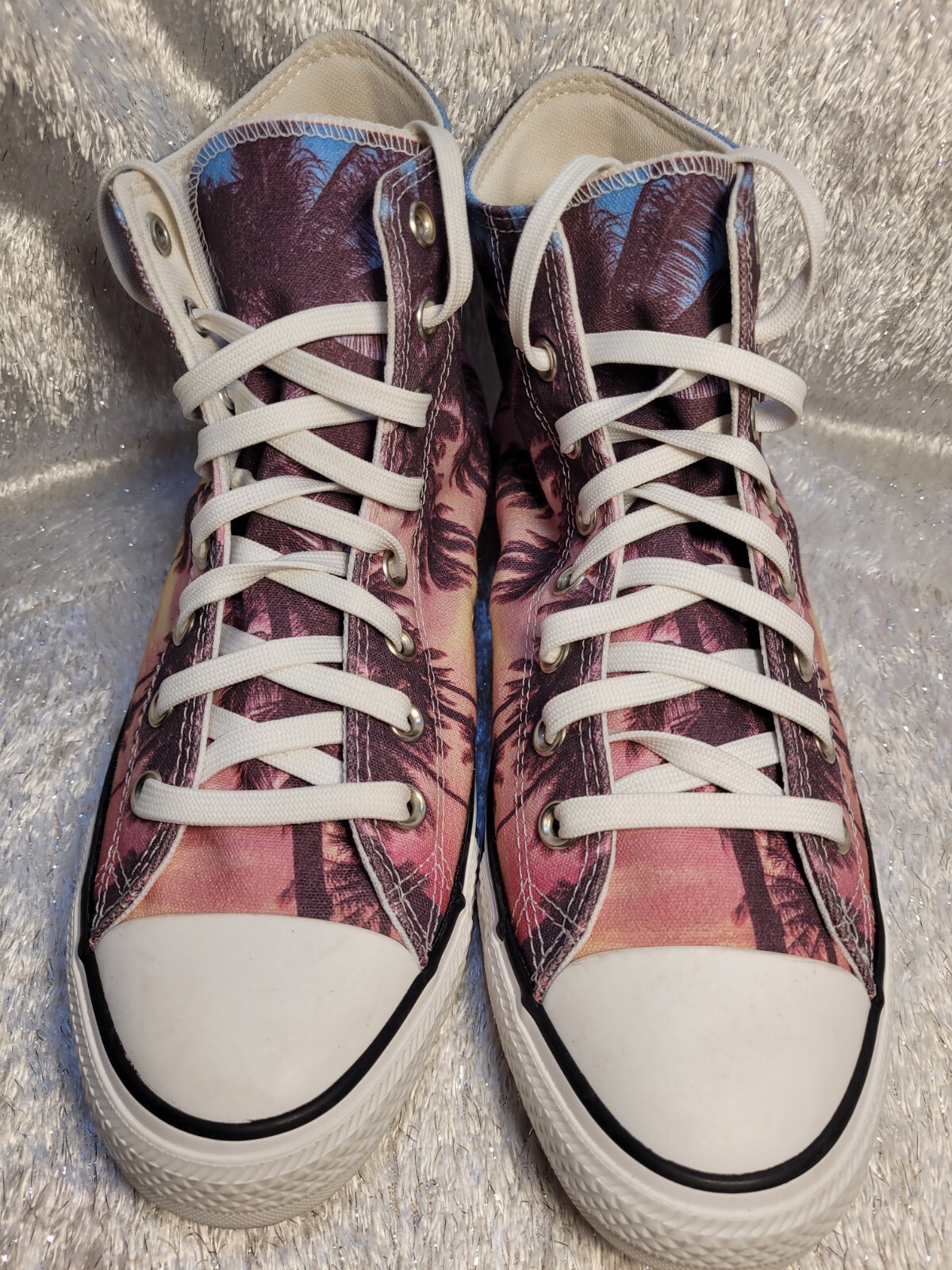 Converse Chuck Taylor High Sunset Palms Tree Shoes