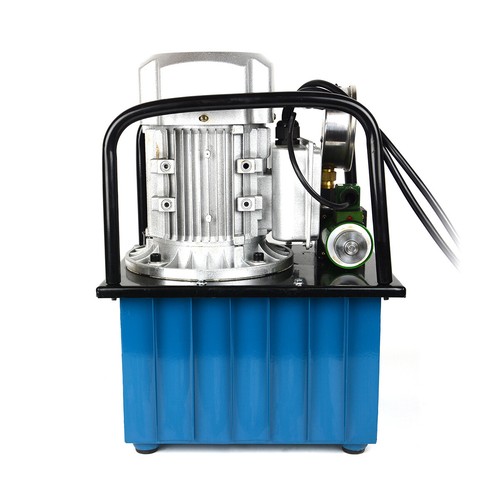 Paquete de energía de bomba hidráulica eléctrica de 2 etapas acción única 110v 10k PSI 488 in3 tapa - Imagen 4 de 9