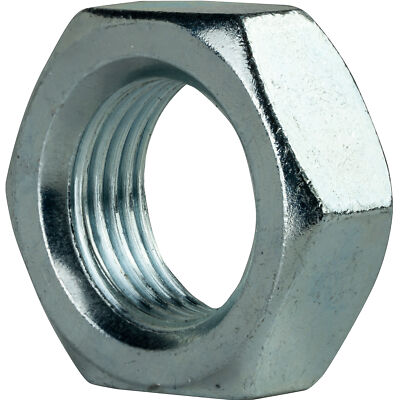 3/4''-16 Thin Hex Jam Nuts Grade 2 Steel Electro Zinc Plated Qty 10