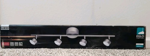 EGLO-Armento 30.71 in. W 4-Light Satin Nickel Dimmable Integrated LED