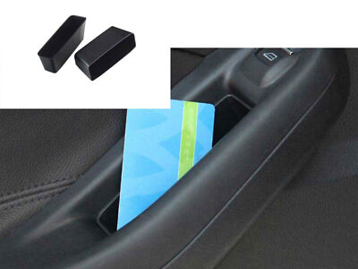 Primer Black 2PCS Frame Trim For Ford Focus 2012-2018 Inner Armrest Storage Box