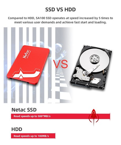 Netac Interne Festplatte 120G 256G 2.5" SATA III 6 GB/s SSD bis zu 560MB/S SSD - Afbeelding 4 van 19