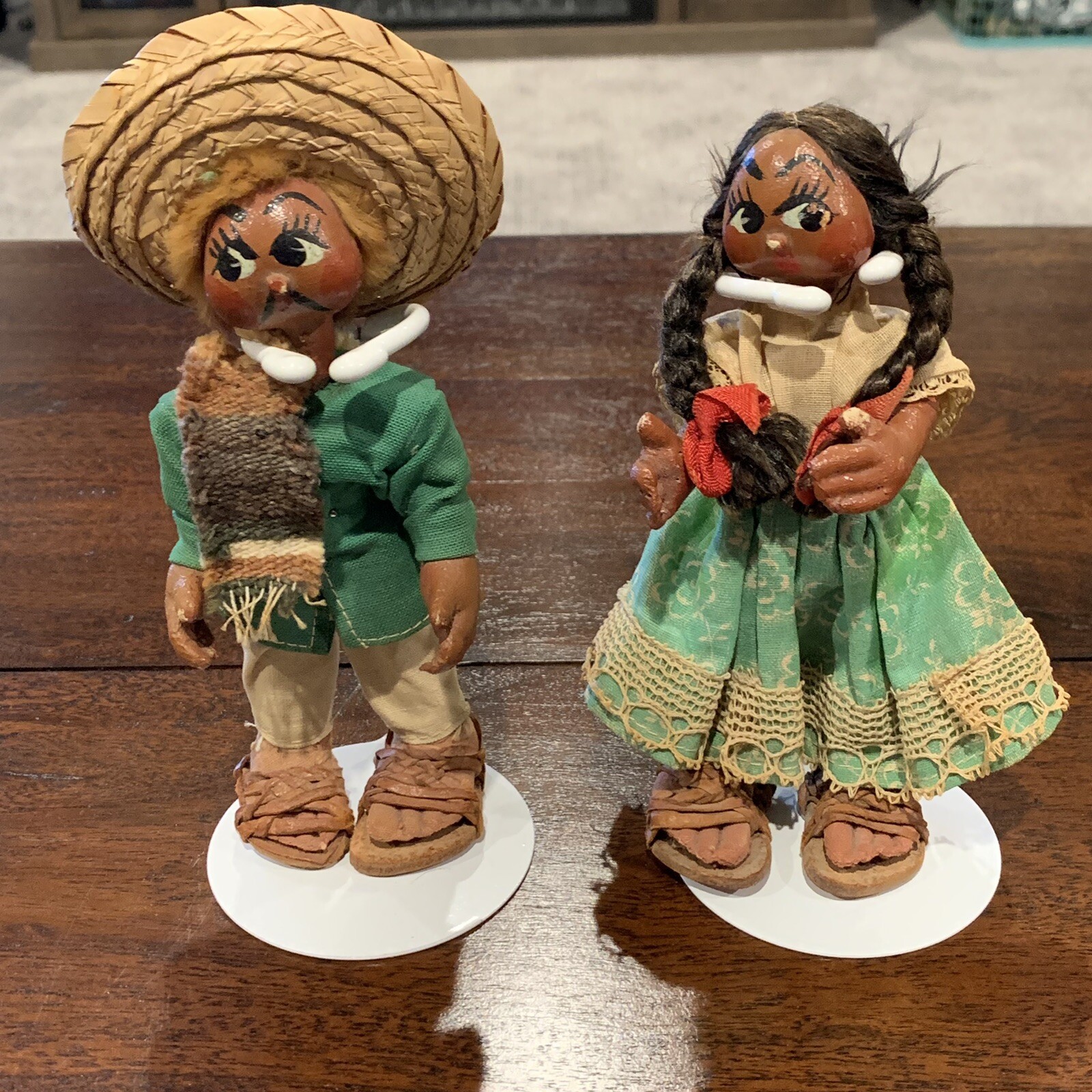 vintage mexican paper mache dolls
