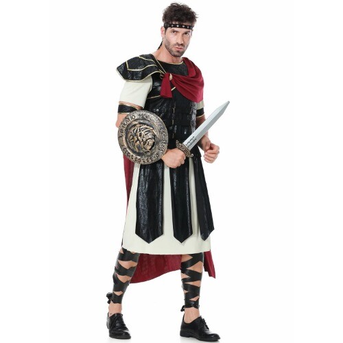 Antico guerriero romano spartano gladiatore cosplay donna e uomo cavaliere principessa Xena - Foto 12 di 19