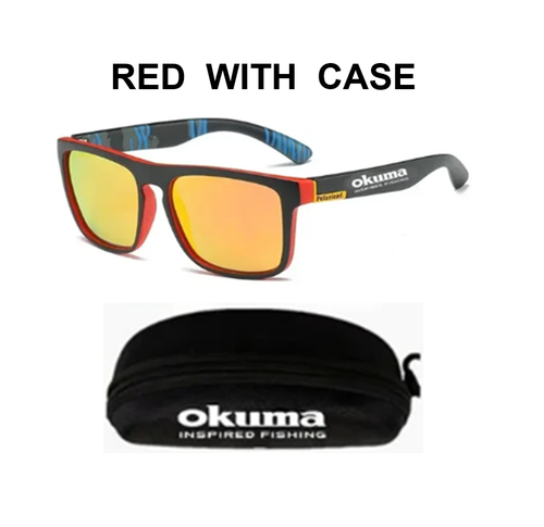 OKUMA POLARIZED FISHING SUNGLASSES+HARD CASE+NECK STRAP+CLOTH WIPE+TEST CARD - Picture 5 of 15