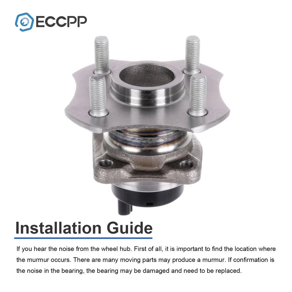 2Pcs Rear Wheel Hub Bearings For Toyota Prius Base Sedan 1.5L FWD 2001 2002 2003 - Image 4 of 4