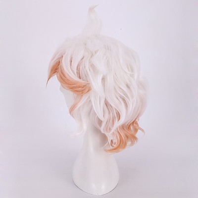 CoolChange Cosplay Perücke Nagito Komaeda – Weiß, 30 Cm Haarlänge, Für Danganronpa Fans, Inkl. Haarnetz