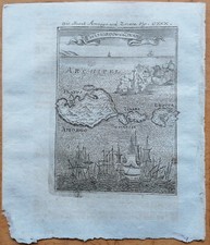 Isole Amorgo Zinara Grecia - Stampa originale di Mallet - 1718