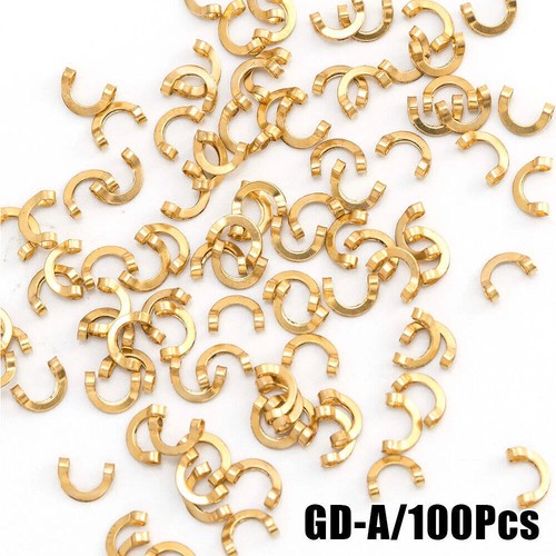 100pcs Fishing Spinner Making Clevis U-Shaped Clip Easy Spin Inline Saltwater - Picture 15 of 18
