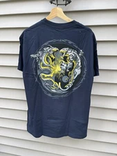 Vintage Guardians Of Paradise Shirt 2001 ODM Skate Dragon Flames Skull