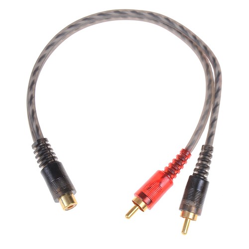Car audio 1RCA female to2RCA male Y splitter cable converter cord adapter cJNLO - Bild 2 von 9