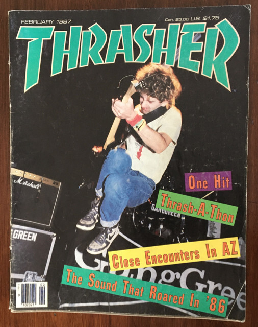 THRASHER SKATEBOARD MAGAZINE February 1987 PUSHEAD SKATE ROCK