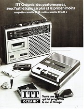 Publicité Advertising  108 1978   ITT Oceanic   magnéto-cassettes radio RC 630