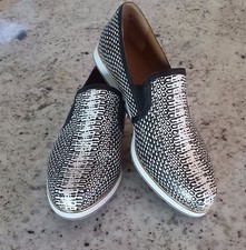 Report Signature 4033 Women's Corbett B/W Fashion Sneakers 7 Medium B,M EUC